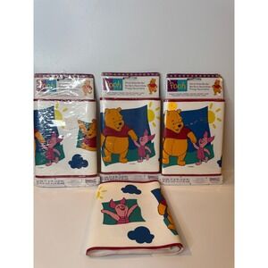 Vintage Disney Winnie The Pooh Wallpaper Border Friendship Pooh Piglet